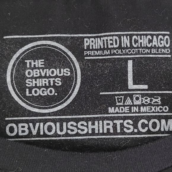 NWOT Obvious Shirts Ice Cream Flavor T Shirt Fitted Size L Black Multi Festival - Picture 5 of 7